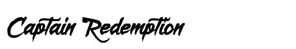 Captain Redemption font preview